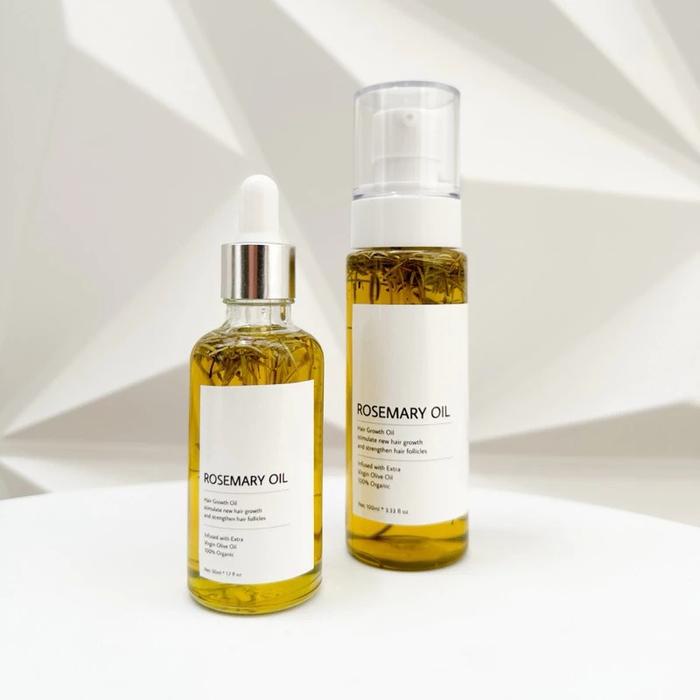 INFUSED ROSEMARY OIL 5 in 1 HERBS (FREE GIFT) Penumbuh Rambut Dan Solusi Rambut Rontok 50ML & 100ML
