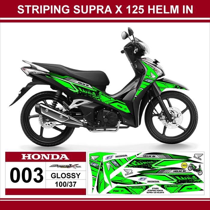 Velocity Vanguards Striping Motor Honda Supra X 125 Helm-In / Variasi Honda Supra X 125 Helm-In /