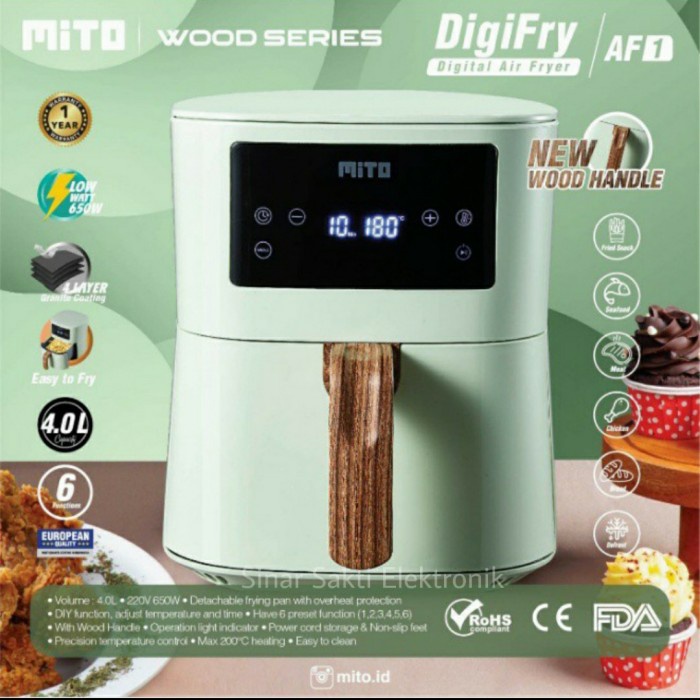DIGITAL AIR FRYER MITO MITOCHIBA - MITO AIR FRYER DIGITAL 4 LITER LOW