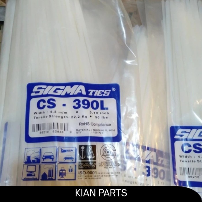 

Kabel Ties Sigma Cs 390L Putih