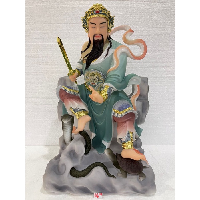 Patung Dewa Siong Te Kong 16in Hian Thian siang tee /hian tian sang di 16 in