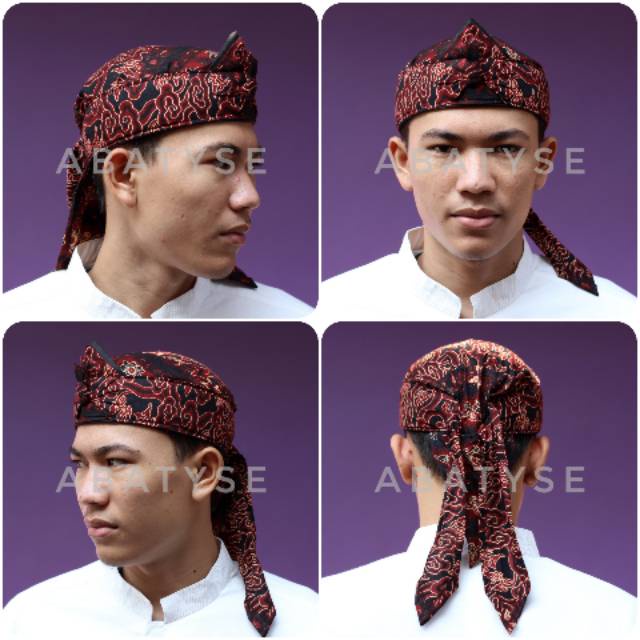 Blangkon Model Sunda - Tetopongan Batik Cirebon
