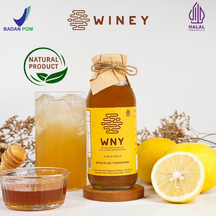 

WINEY Healthy Drink Madu Hutan Lemon Cuka Apel BAHAN ALAMI BPOM HALAL