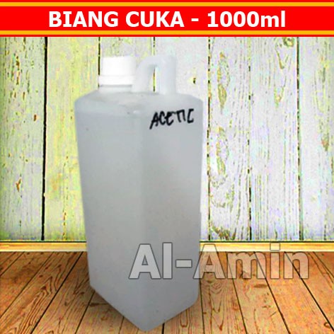 

Cuka Dapur Murni Asetat CH3COOH Glacial Repack 1000ml