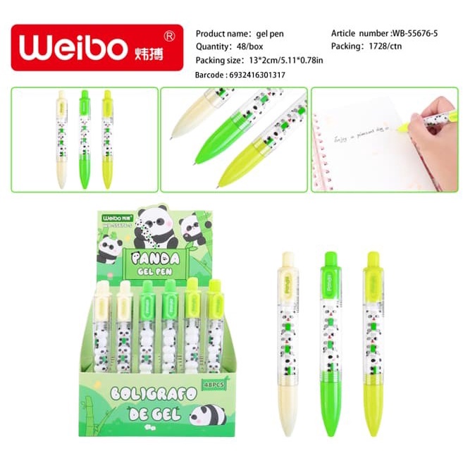 

>>>>>] ballpoint gel weibo dadu batang 3 dimensi fancy satuan panda / beruang / buah / kucing tip 05