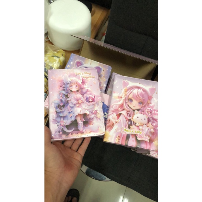 

siap kirim] buku note book agenda anime manga ukuran 12.5 x18 cm isi dot kotak polos garis dalam 1