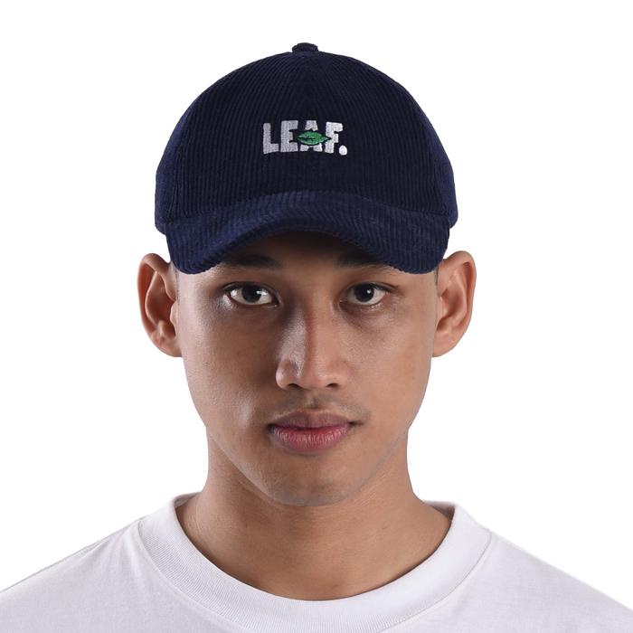 Cap- Leaf Og Logo Corduroy Navy Dad Cap