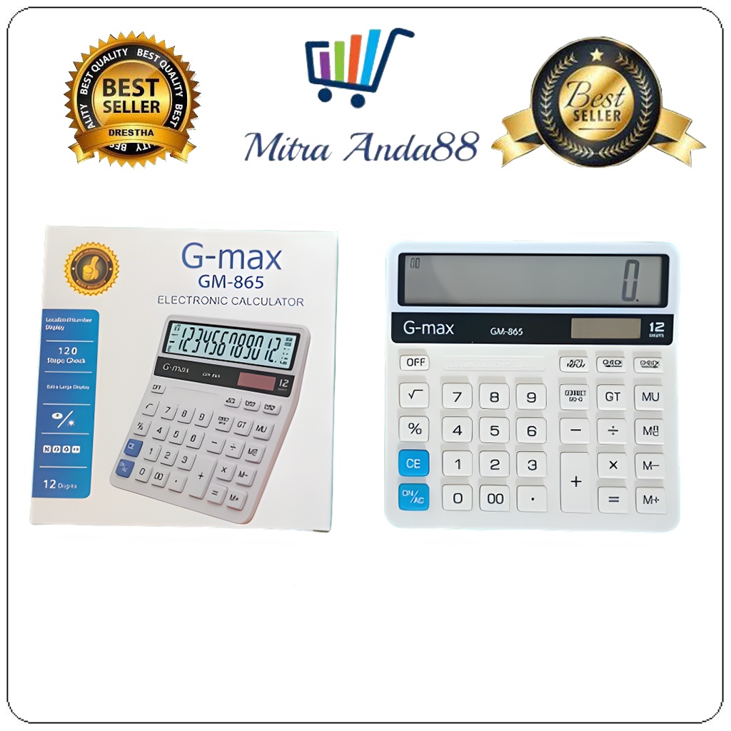 

Mitraanda88 Kalkulator Meja Calculator Office (12 Digit) G-MAX GM-865 Dw05