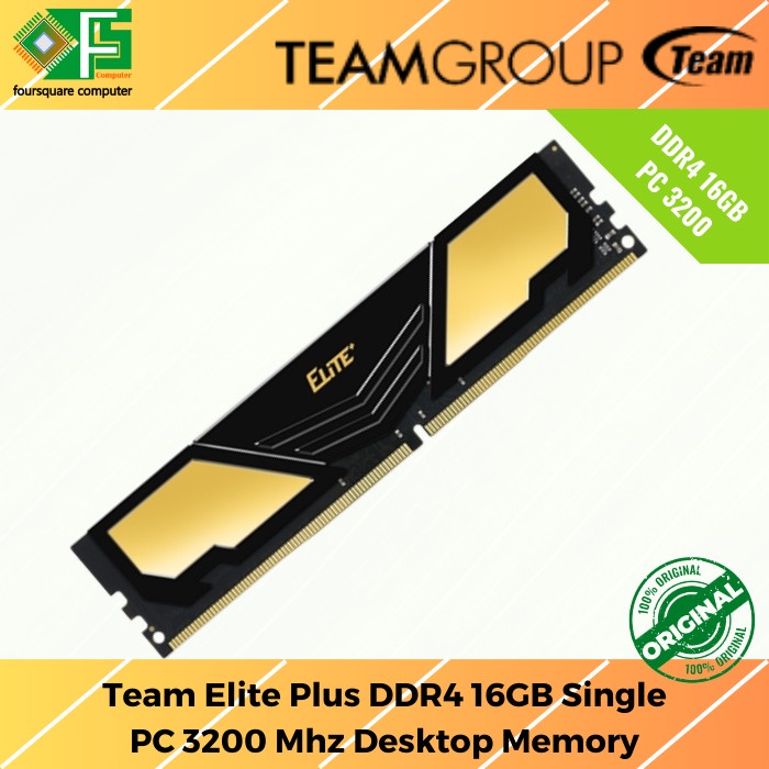Ram DDR4 16GB Team Elite+ PC 3200 DDR4 16 GB PC3200