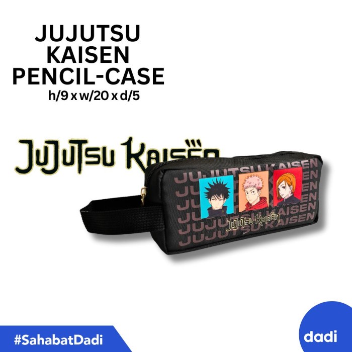 

Ready Dadi - Jujutsu Kaisen Graphic Black Pencil Case - Tempat Pensil/Alat Tulis