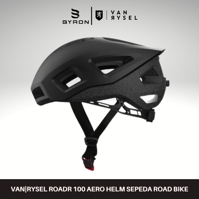BTWIN Helm Sepeda Van Rysel RoadR 100 Road Bike MTB Sepeda Lipat-Black