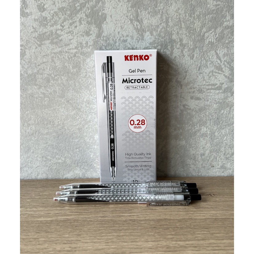 

Pulpen Kenko Gel Pen Microtec Retractable 0.28mm Dw05