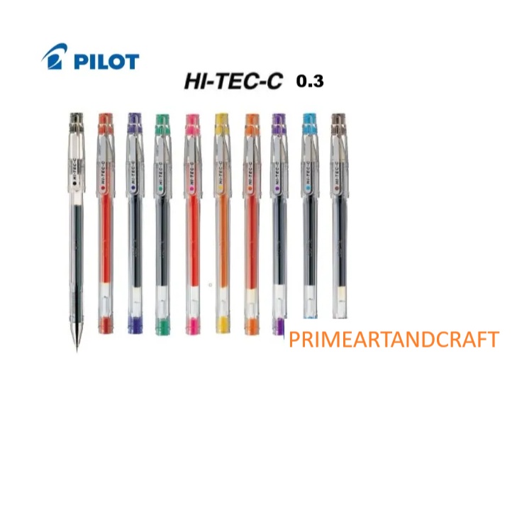 

Pilot pulpen Hi-Tec-C 0.3mm/Bolpen Pena Gel HiTec/HiTech 0,3 Dw05