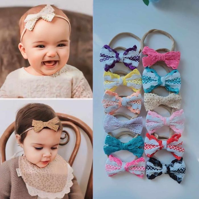 Miniqe- Bandana Pita Vintage Bandana Bayi Nilon usa Premium