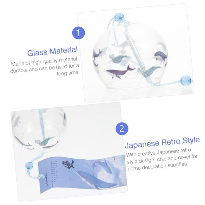 Lonceng Angin Kaca Wind Bells Hiasan Untuk Hadiah Lonceng Angin Kaca Gantung Angin