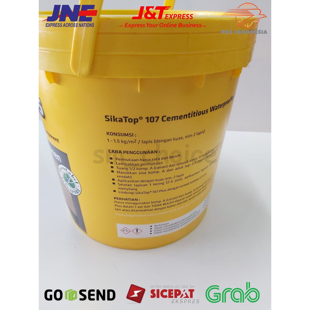 AYOOOLLARIZSS SIKA TOP 107 PLUS - WATERPROOFING - ANTI BOCOR 4KG - SEMEN PELAPIS SIKA