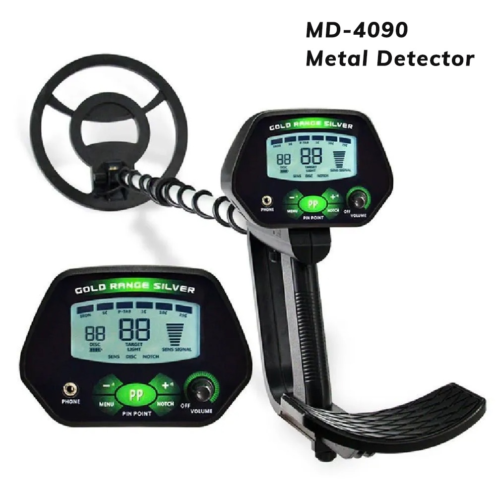 MD-4090 Metal Detector Underground Gold Detector Metal Length Adjustable Treasure Hunter Seeker Port