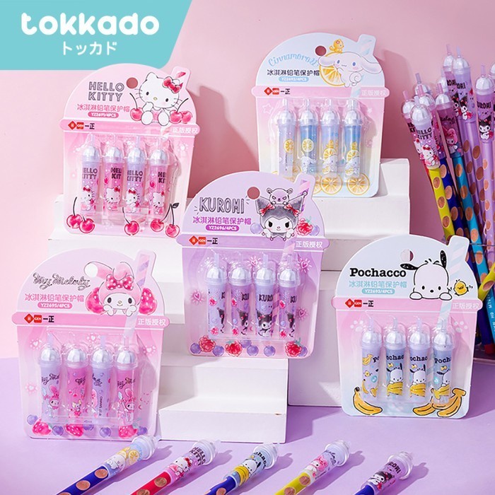 

TOKKADO Sanrio Boba Pencil Cap Original Tutup Pensil Pulpen Cover Lucu Dw05