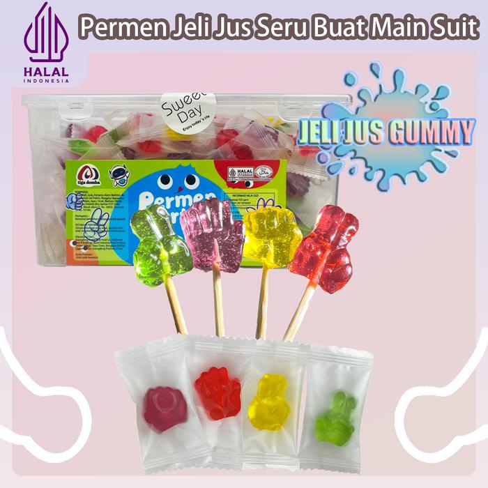 

Kuliner.Kita Permen Jeli Jus Seru Buat Main Suit Rasa Stroberi 520Gram