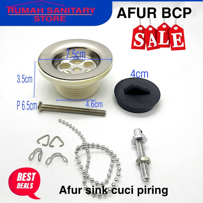 Afur BCP Kecil Afur Bak Cuci Piring Saringan Bak Cuci piring