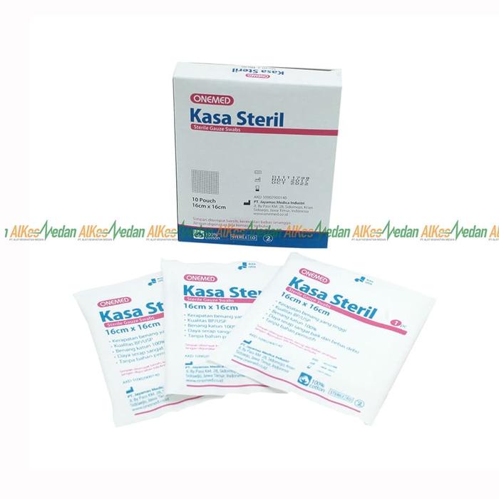 SALE KASA STERIL 16x16cm ONEMED 10PCS / BOX KAIN KASA