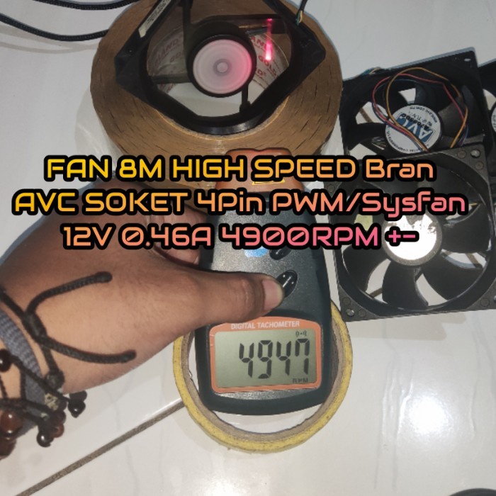 [Expert] Fan cooler master 8cm 4pin pwm 3000 sampai 4000 rpm 12v 0.45A