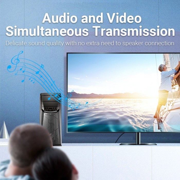 [Expert] Vention Converter DisplayPort DP Male to HDMI Female HD FHD 4K