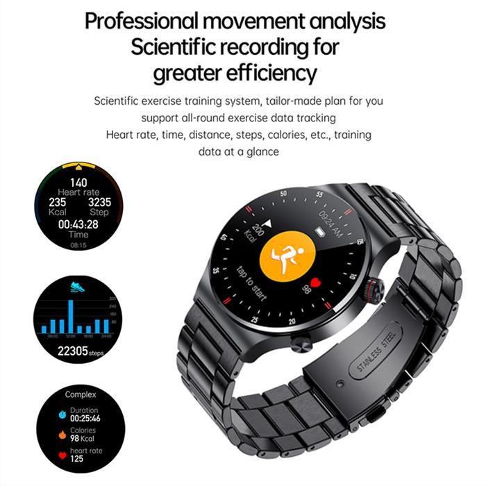 (Expert) LIGE Baru Asli Pria Smart Watch Sentuhan Penuh Panggilan Bluetooth Pria Tahan Air