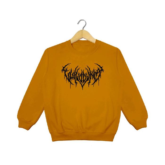 Cilboy- Sweater Crewneck Anak Laki Laki BLACK METAL Usia 5-15 tahun Switer Anak Cowok MetaL Hitam