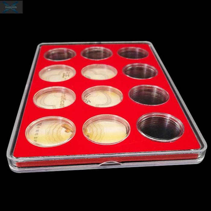 Kotak Tempat Menyimpan Koleksi Koin Bentuk Kapsul Bulat