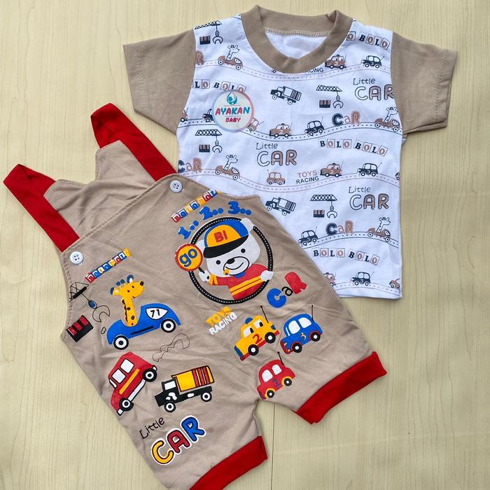 Lucika- Overal Baju Anak Setelan Anak Overal Anak Karakter Lucu AYAKAN BABY Bayi Katun Perempuan