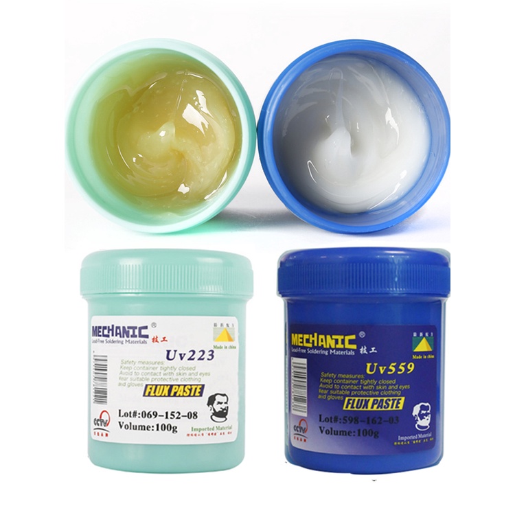 MECHANIC 100g Lead Free Flux Mild Rosin No-Clean Welding Paste For Phone PCB BGA SMD SMT CSP Repair