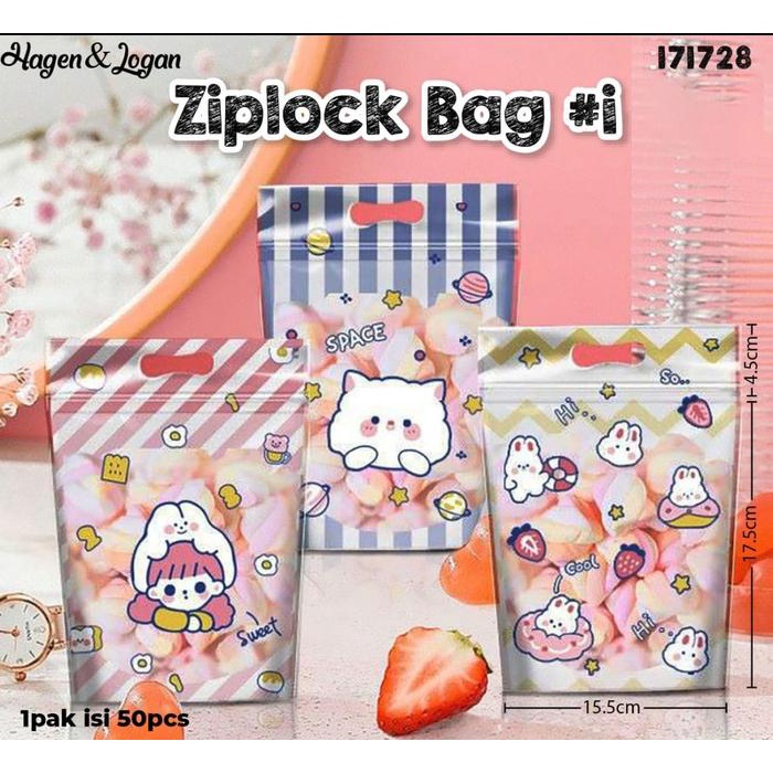 

] plastik zipp lock momo satuan 15.5 x 17.5 topi 4.5 cm import tebal