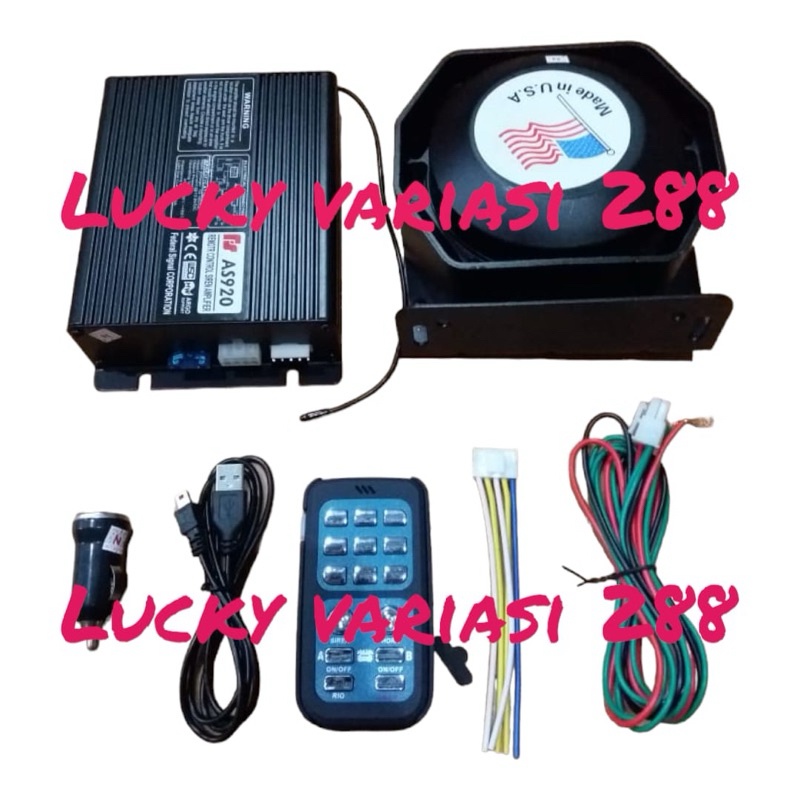 Sirine Toa Patwal Mobil Motor Universal Modul Amplie 9 Suara 12Volt