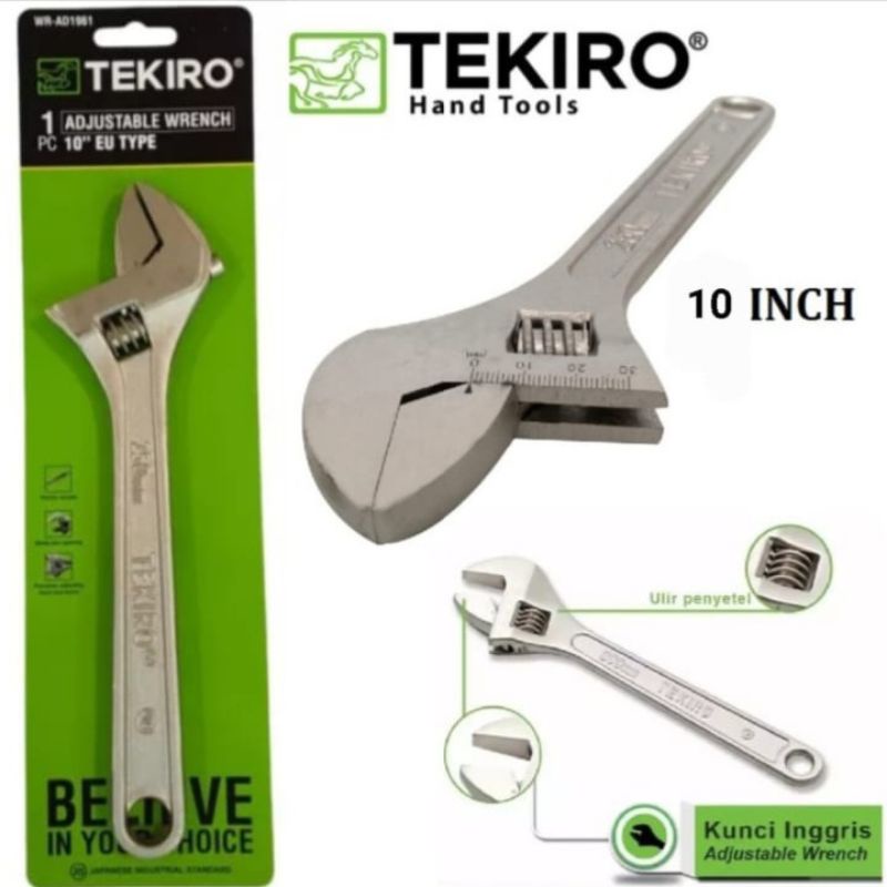 Kunci Inggris TEKIRO 10" Adjustable Wrench TEKIRO 10"