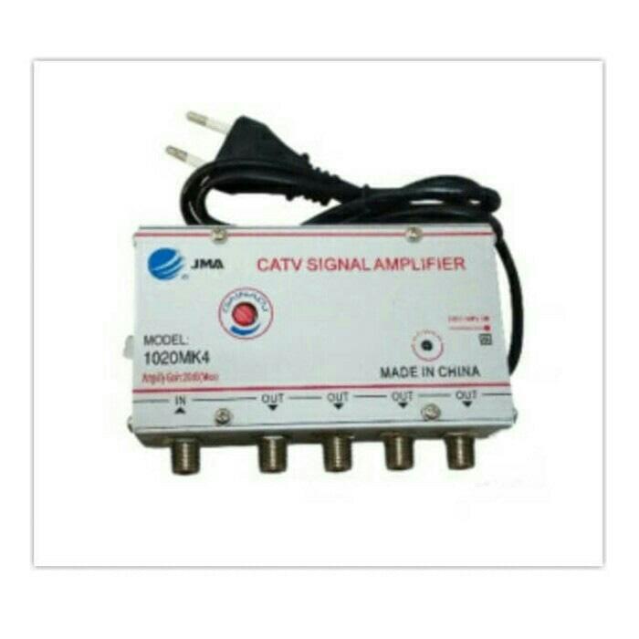 Catv Signal Amplifier Booster 4 Chanel 20Dbi Jma 1020Mk4 - Asli