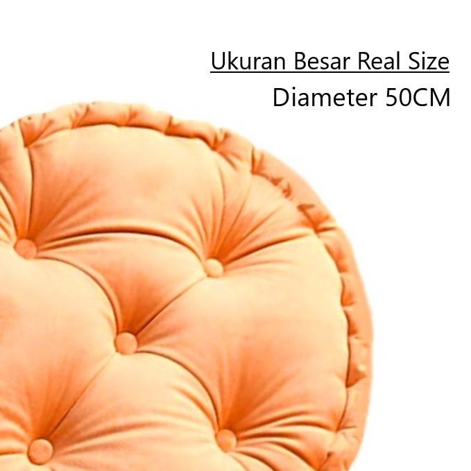 hanya disini] Bantal Alas Duduk Lantai Bunder Bantal Bulat Besar Diameter 50CM