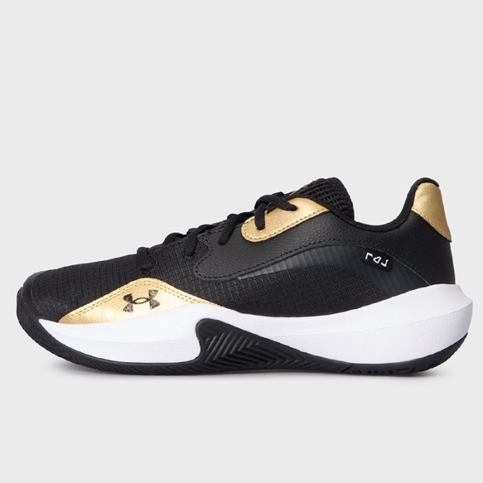 Ready Sepatu Basket Under Armour Ua Lockdown 7 Low Black Gold Original 30276
