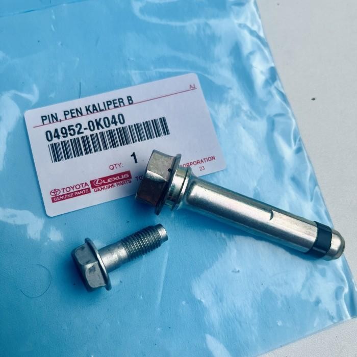 Baut+Pin Pen Kaliper Rem Depan Bawah Toyota 04952-0K040 Innova Reborn Wish New Altis Camry Alphard