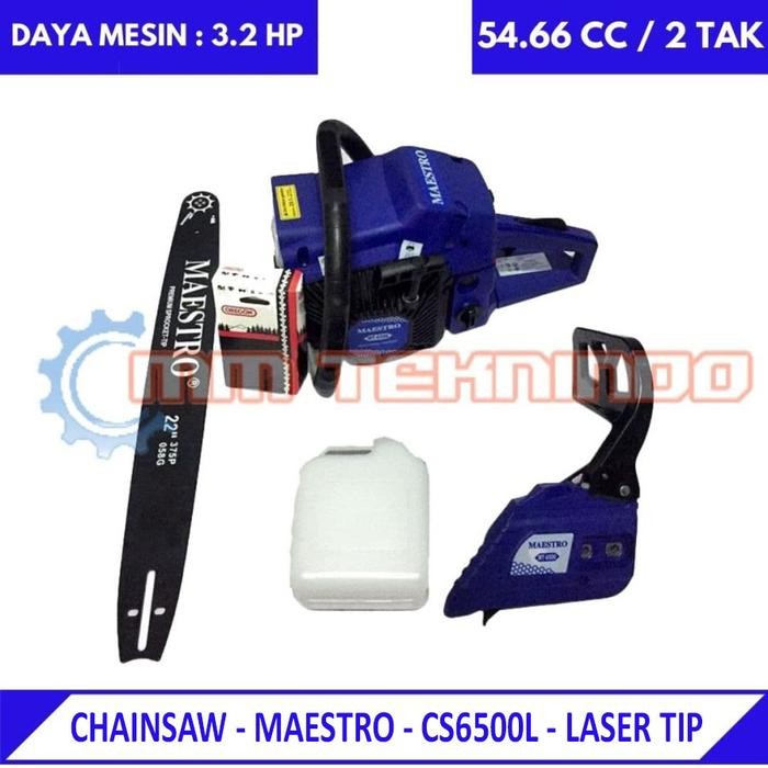 New Maestro - Cs6500G - Chainsaw - Gergaji Mesin