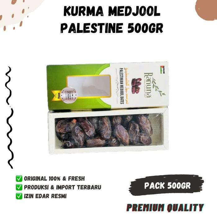 

BisaInstan- MEDJOUL DATES LARGE PREMIUM 500gr ALROWAD Mejool Jumbo Kurma Mejol