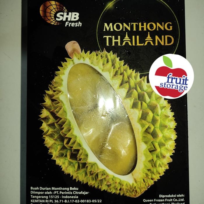 

BisaInstan- Daging Durian Beku Frozen Monthong Import asli Thailand merk SHB / Durian Montong beku