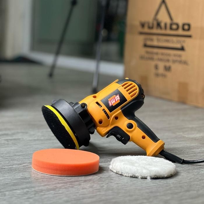 TERJAMIN IWA Mesin Poles Body Mobil Body Motor Mesin Polisher 5" ( Termasuk Busa Poles & Kain Wols )