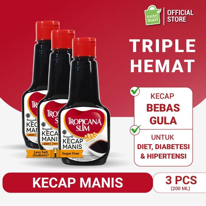 

BisaInstan- Triple Pack - Tropicana Slim Kecap Manis 200ml (3 pcs)