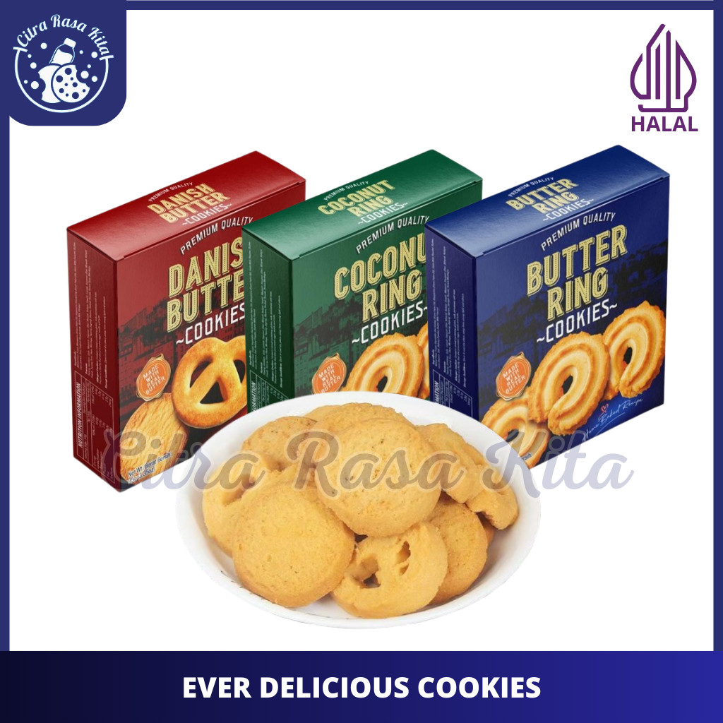 

Halal Ever Delicious Danish Butter Coconut Ring Cookies Halal 95g