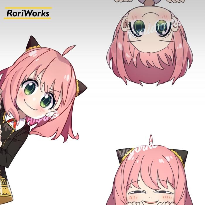 STIKER ANIME INTIP - ANYA [SPY X FAMILY]