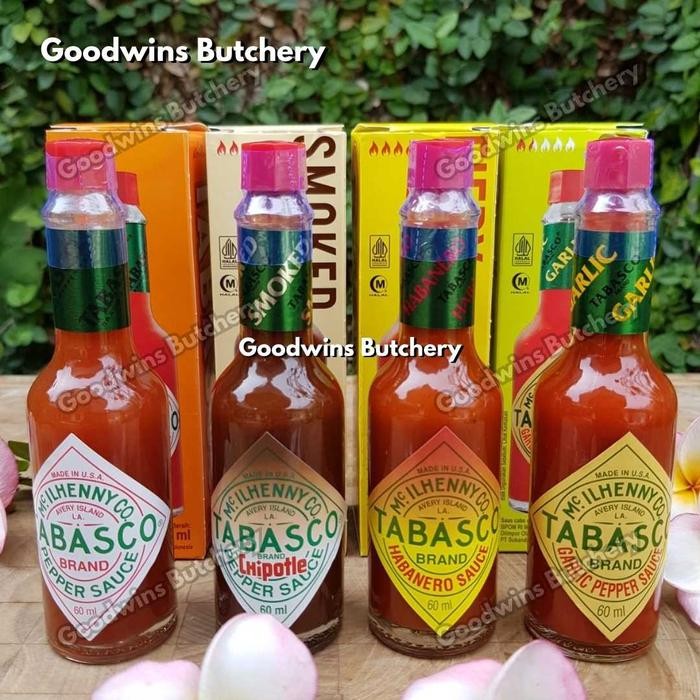 

BisaInstan- TABASCO sauce USA Mc.Ilhenny Co 60ml ORIGINAL HABANERO CHIPOTLE GARLIC Red Sweet Pedas