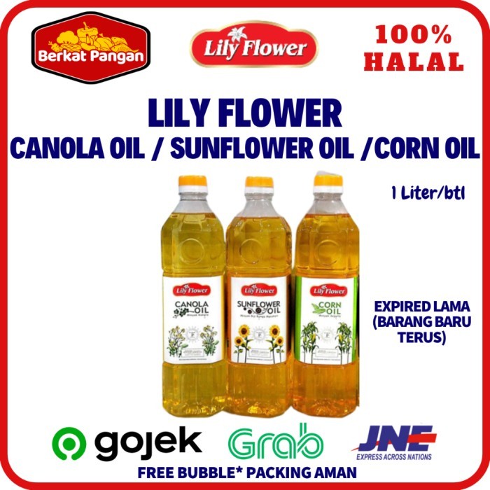 

BisaInstan- Lily Flower Oil 1 Liter Canola Oil / Corn Oil / Sun flower Oil
