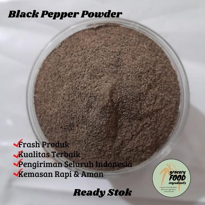 

BisaInstan- Lada hitam Bubuk / Black pepper powder / Merica hitam halus