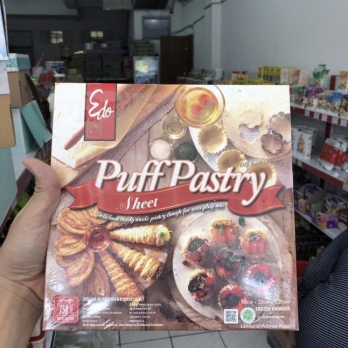 

BisaInstan- Edo puff pastry sheet 750 gram lembaran gr kulit zuppa croffle crispy